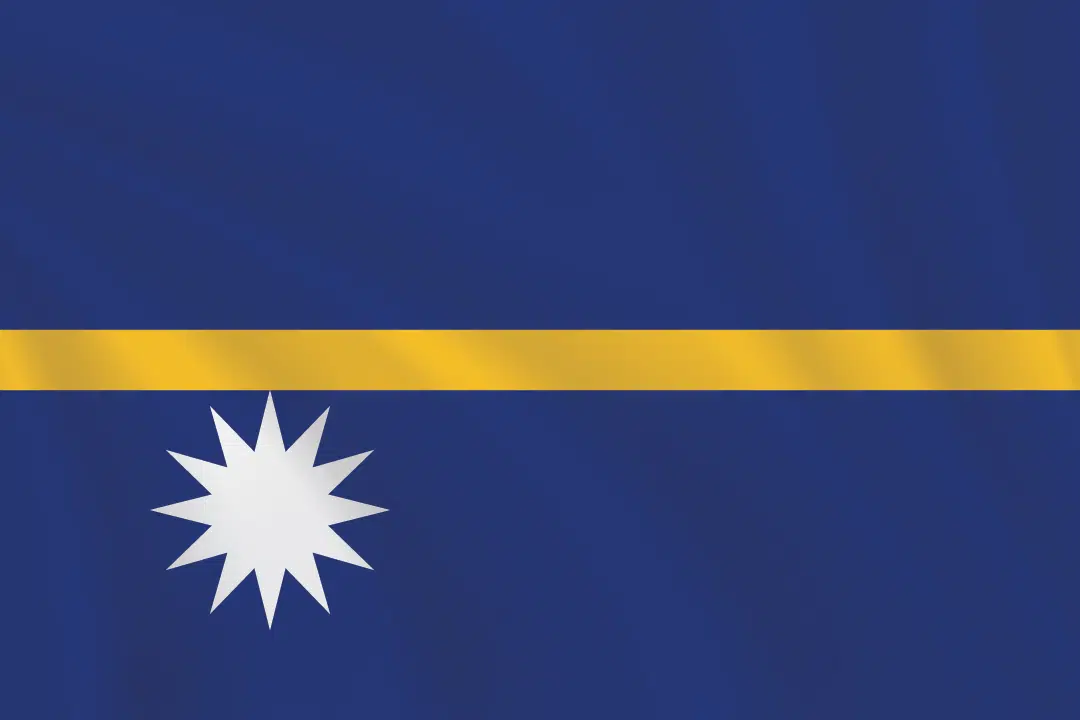 Flags of the World 2:3 Ratio Nauru Flag