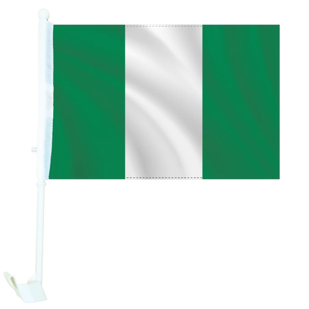 Flags of the World - Nigeria Car Flag