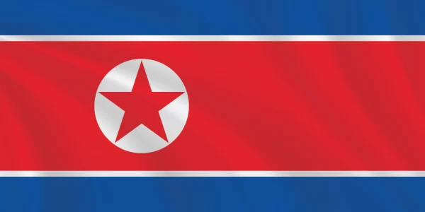 Flags of the World 1:2 Ratio North Korea Flag