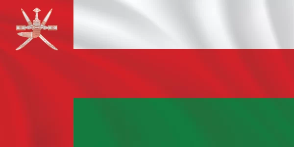 Flags of the World 1:2 Ratio Oman Flag