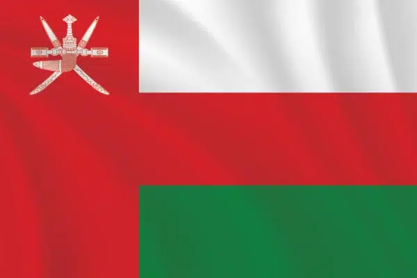 Flags of the World 2:3 Ratio Oman Flag