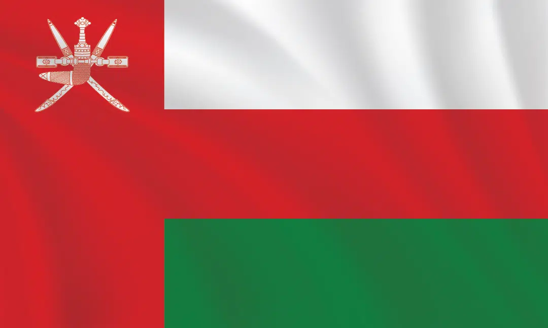 3:5 Ratio Oman Flag
