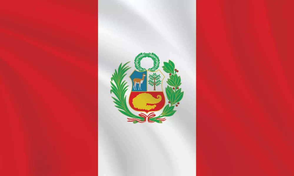 3:5 Ratio Peru Flag