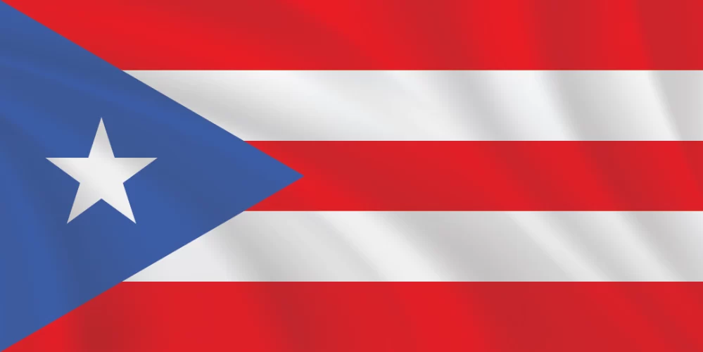 Flags of the World 1:2 Ratio Puerto Rico Flag