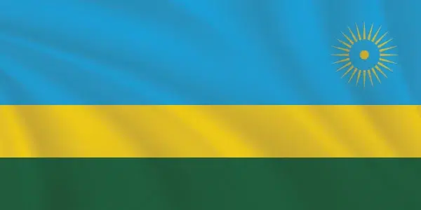 Flags of the World 1:2 Ratio Rwanda Flag