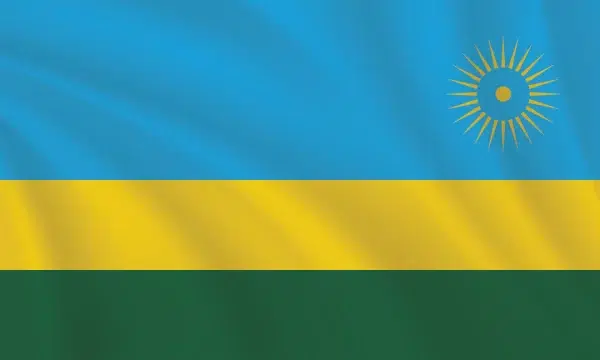 3:5 Ratio Rwanda Flag