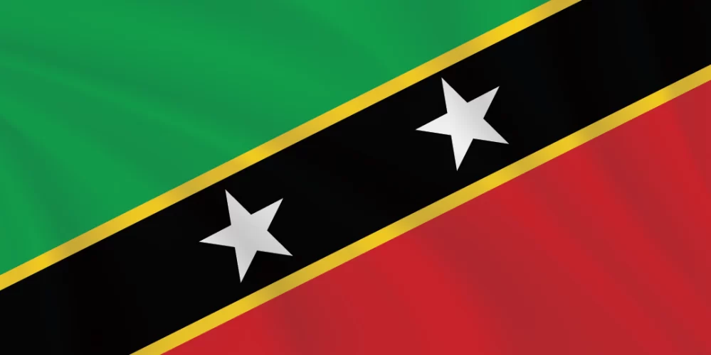 Flags of the World 1:2 Ratio Saint Kitts and Nevis Flag