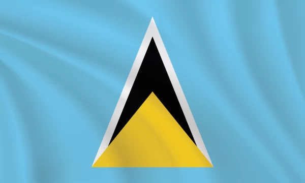 3:5 Ratio Saint Lucia Flag