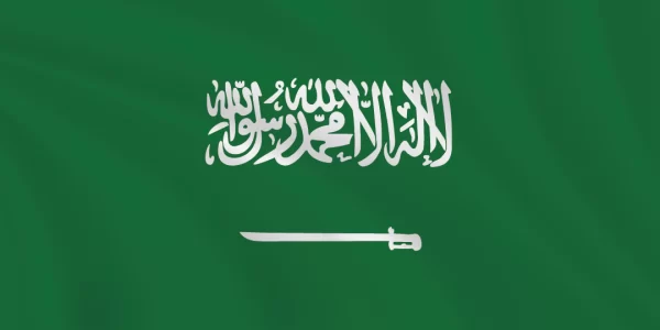 Flags of the World 1:2 Ratio Saudi Arabia Flag