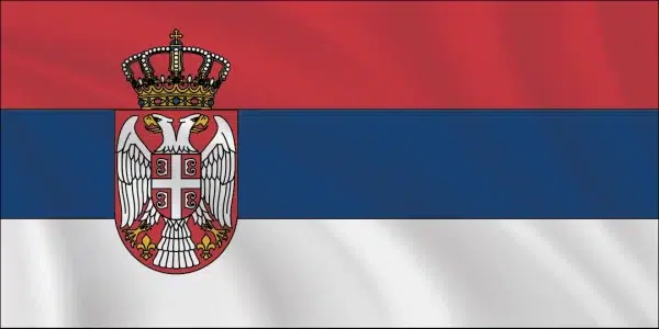 Flags of the World 1:2 Ratio Serbia Flag