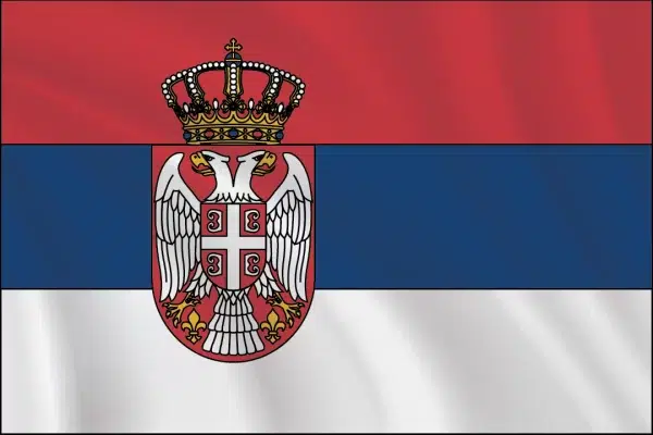 Serbia Stick Flag