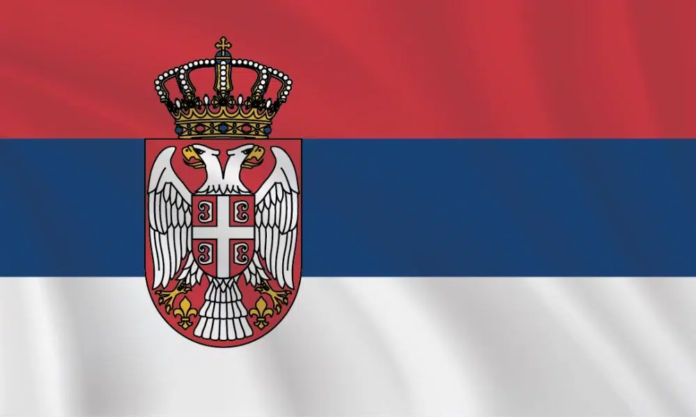3:5 Ratio Serbia Flag