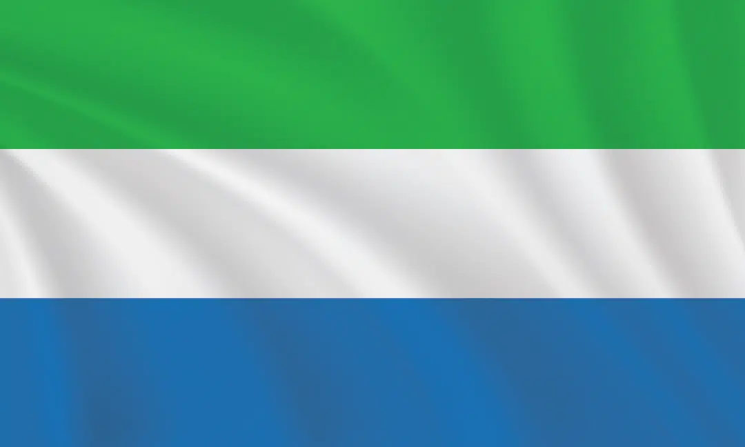 3:5 Ratio Sierra Leone Flag