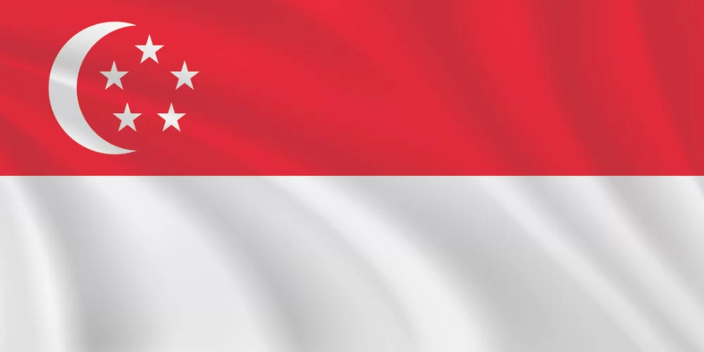 Flags of the World 1:2 Ratio Singapore Flag