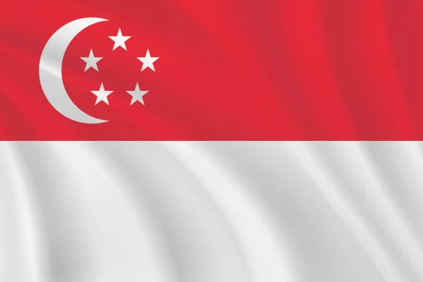 Flags of the World 2:3 Ratio Singapore Flag