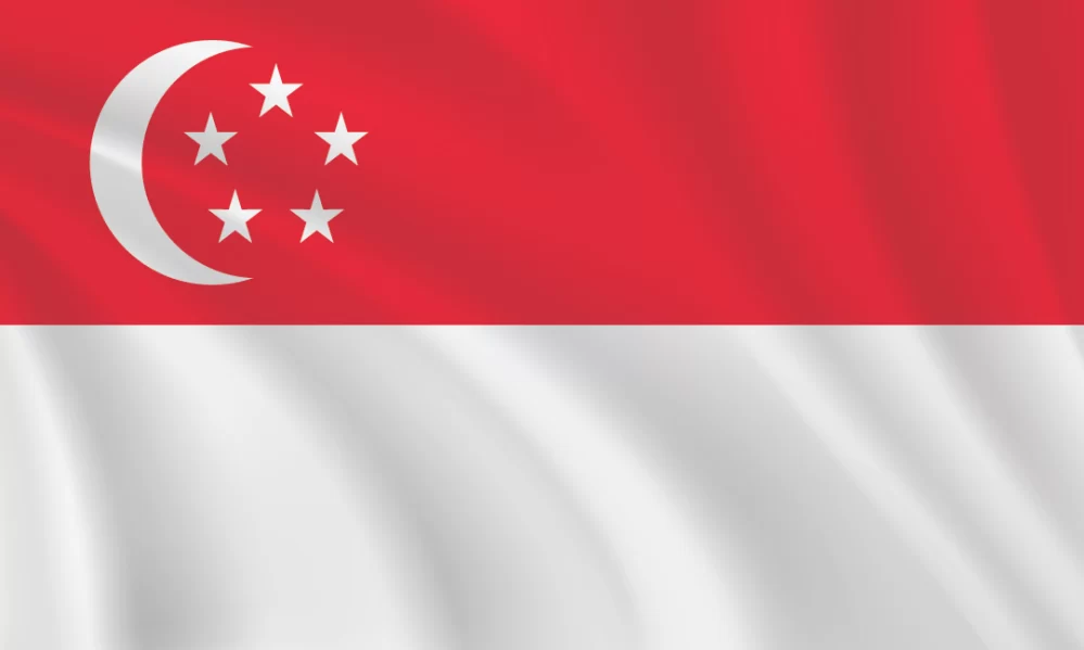 3:5 Ratio Singapore Flag