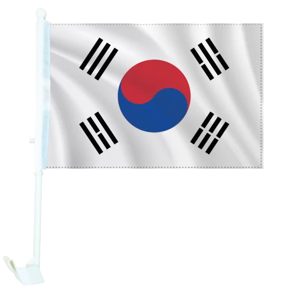 Flags of the World - South Korea Car Flag