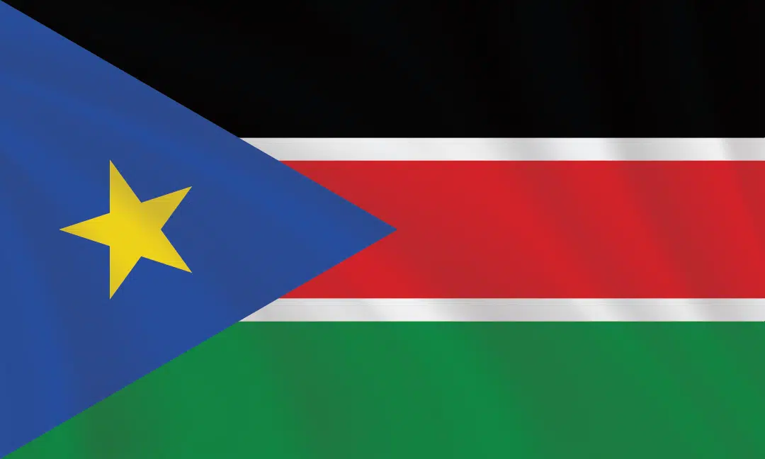 3:5 Ratio South Sudan Flag