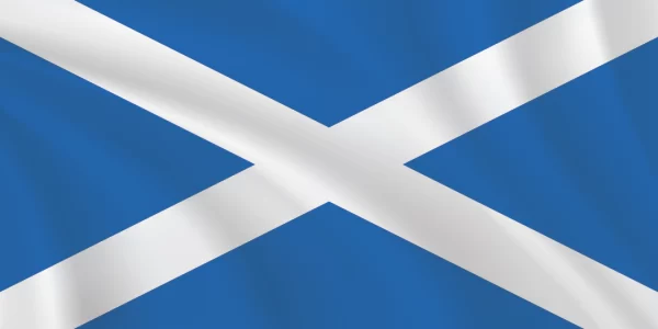 Flags of the World 1:2 Ratio Scotland Flag (St. Andrew's Cross)