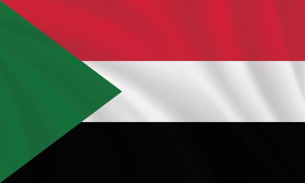 3:5 Ratio Sudan Flag