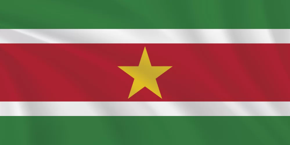 Flags of the World 1:2 Ratio Suriname Flag