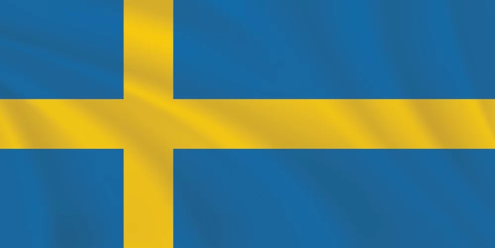 Flags of the World 1:2 Ratio Sweden Flag