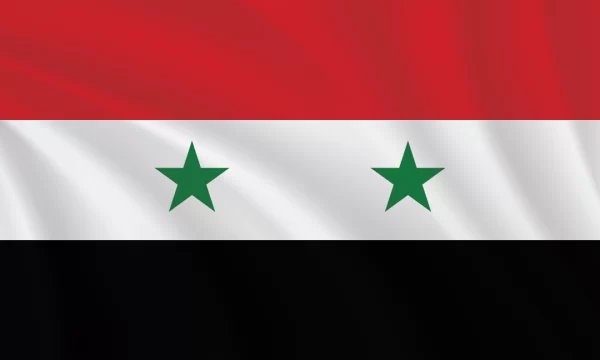 Flags of the World - 3:5 Ratio Syria Flag