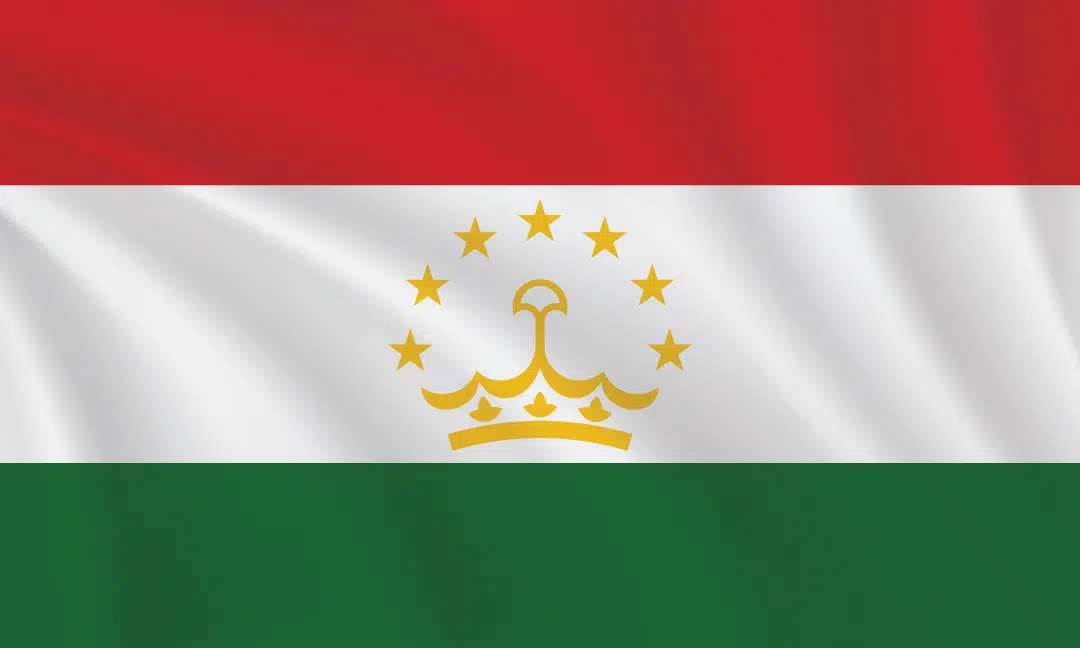 Flags of the World - 3:5 Ratio Tajikistan Flag