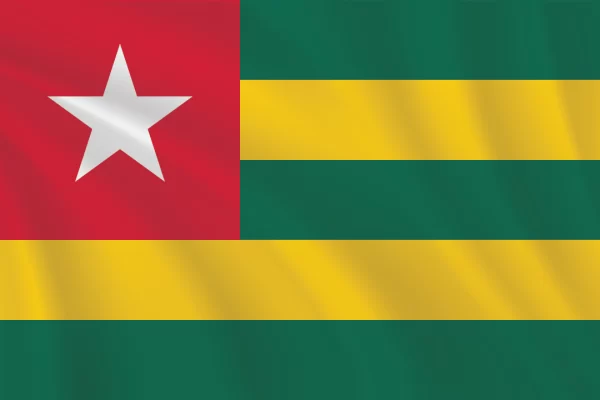 Flags of the World 2:3 Ratio Togo Flag