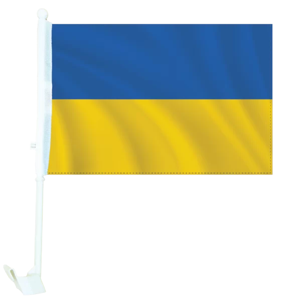 Flags of the World - Ukraine Car Flag