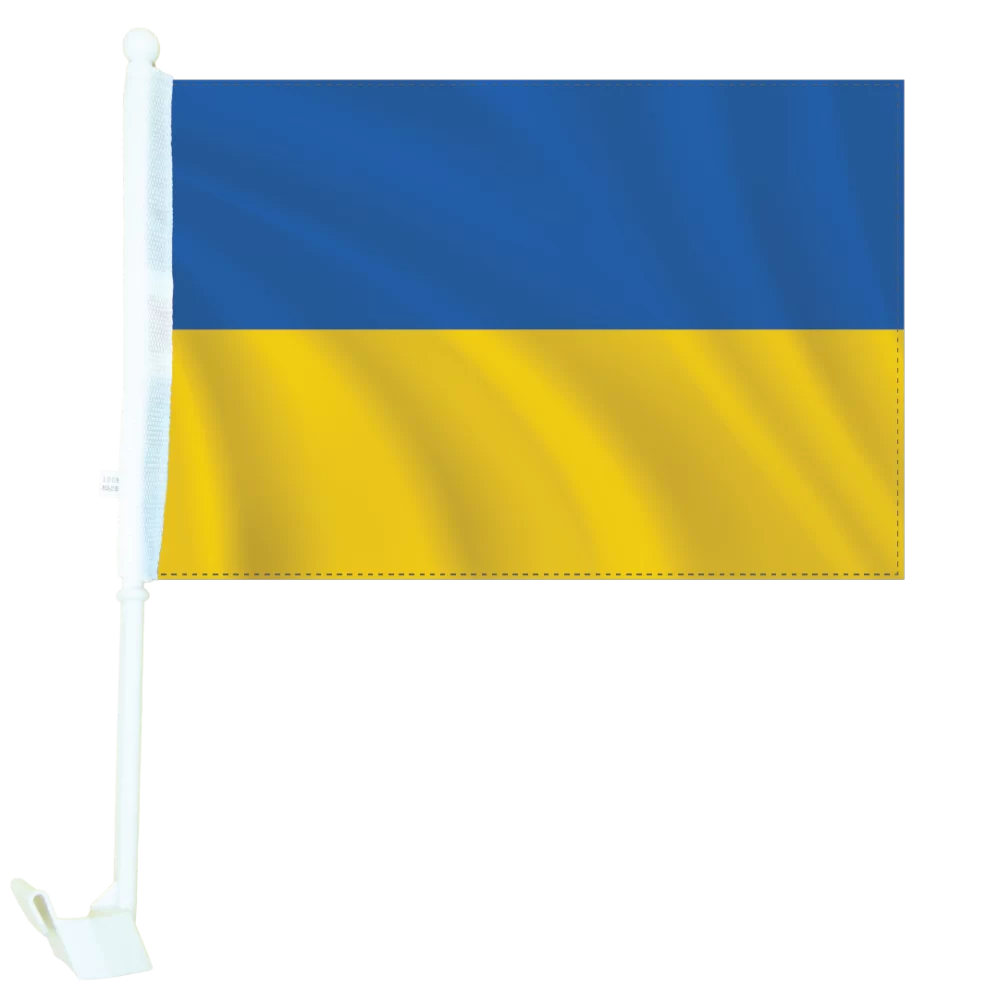 Flags of the World - Ukraine Car Flag