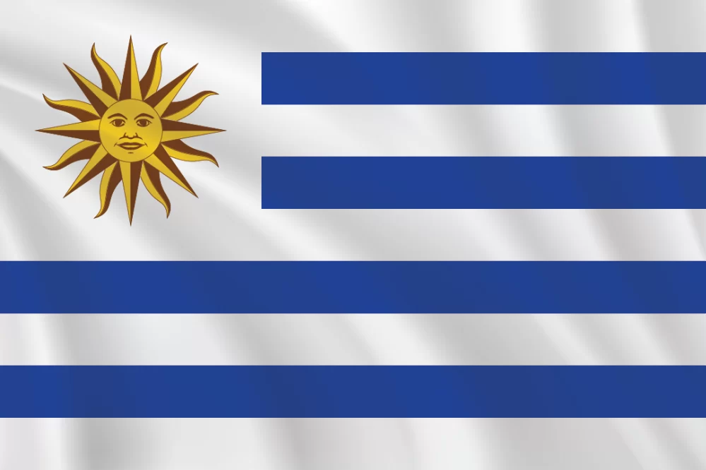 Flags of the World 2:3 Ratio Uruguay Flag