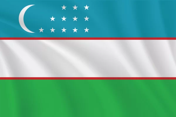 Flags of the World 2:3 Ratio Uzbekistan Flag