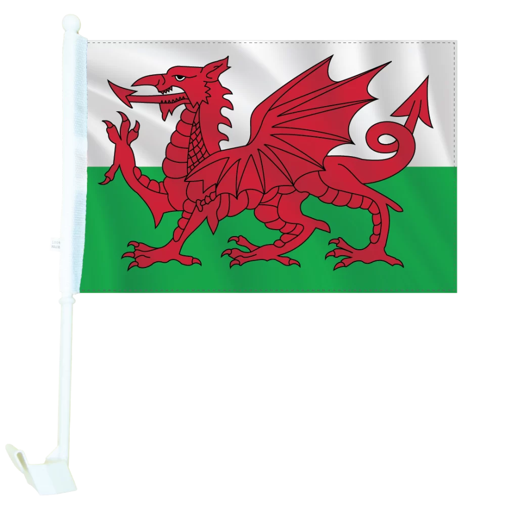 Flags of the World - Wales Car Flag
