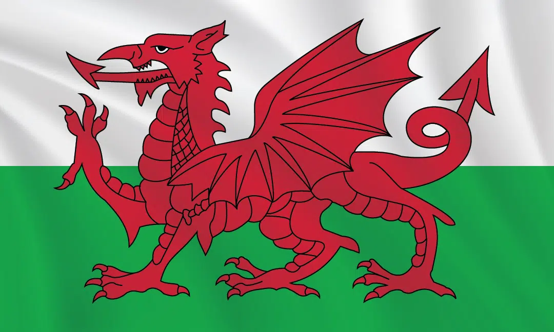 Flags of the World - 3:5 Ratio Wales Flag