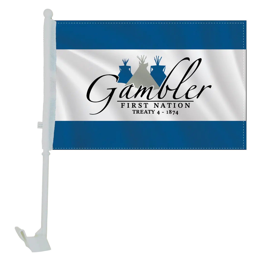 Gambler First Nation Car Flag