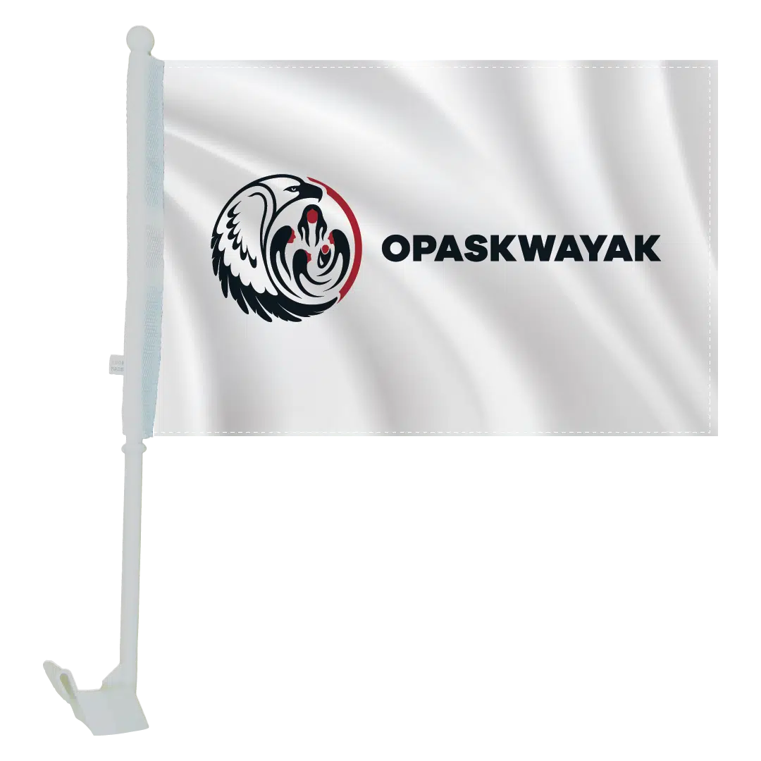 Opaskwayak car flag