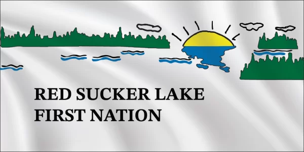 Red sucker lake flag 1x2