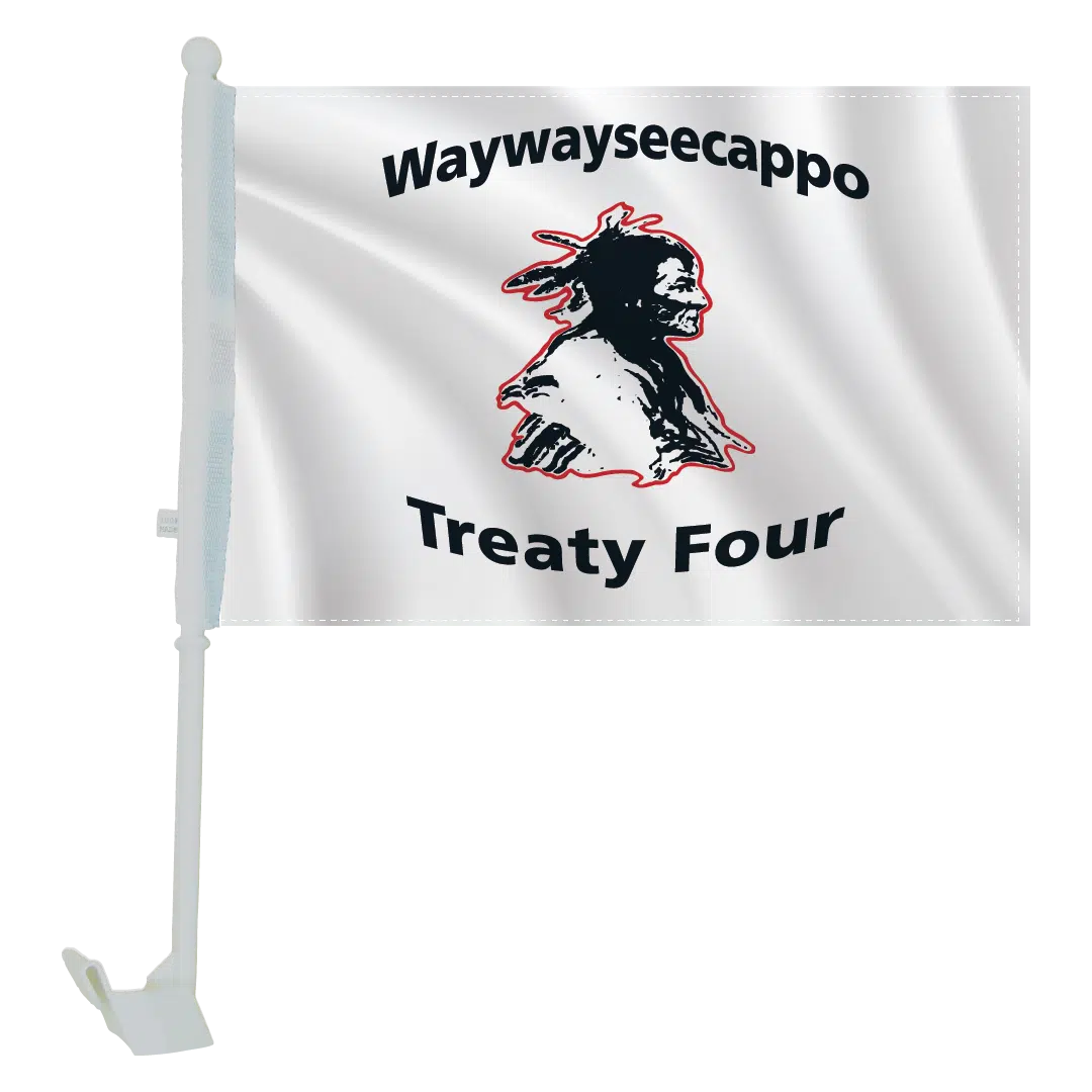 Waywayseecappo car flag