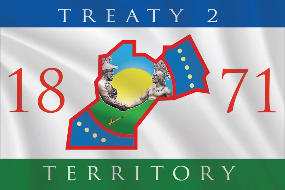 Treaty 2 flag in a 2:3 proportion