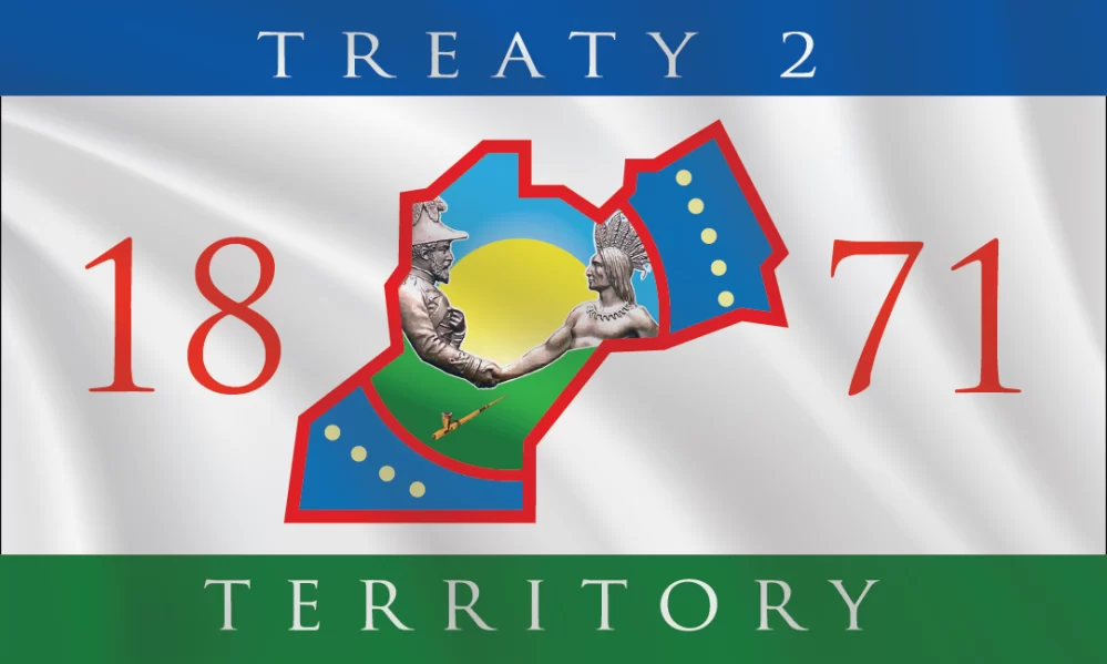 Treaty 2 flag in a 3:5 proportion