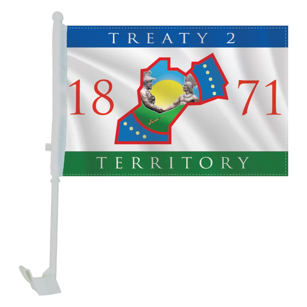 Treaty 2 Car Flag