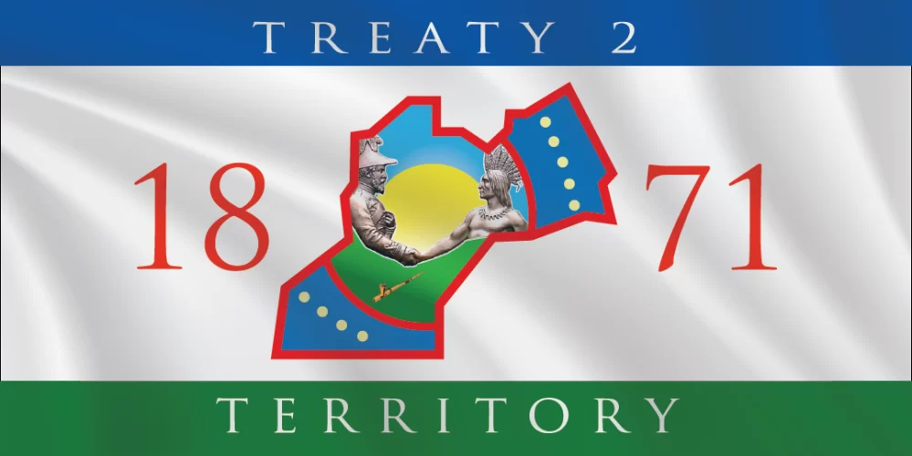 Treaty 2 flag in 1:2 proportions
