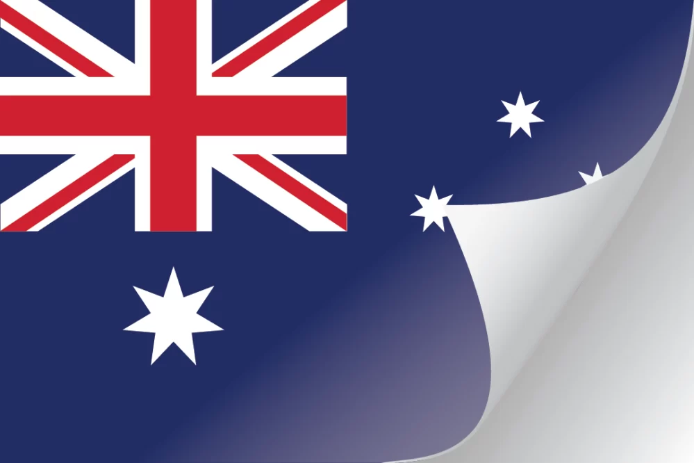 3"x5" Australia flag Decal