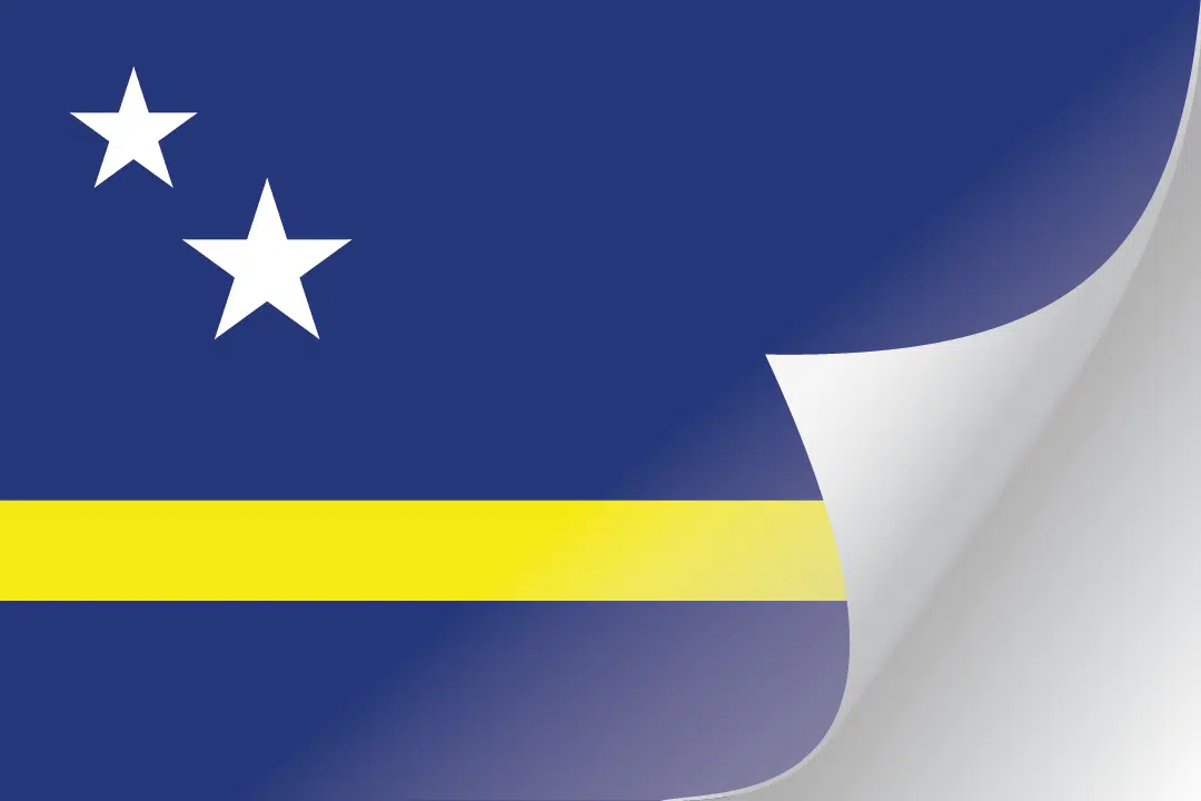 3"x5" Curacao Flag Decal