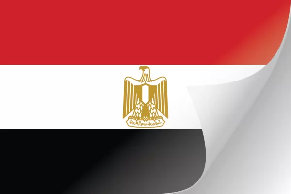 3"x5" Egypt Flag Decal