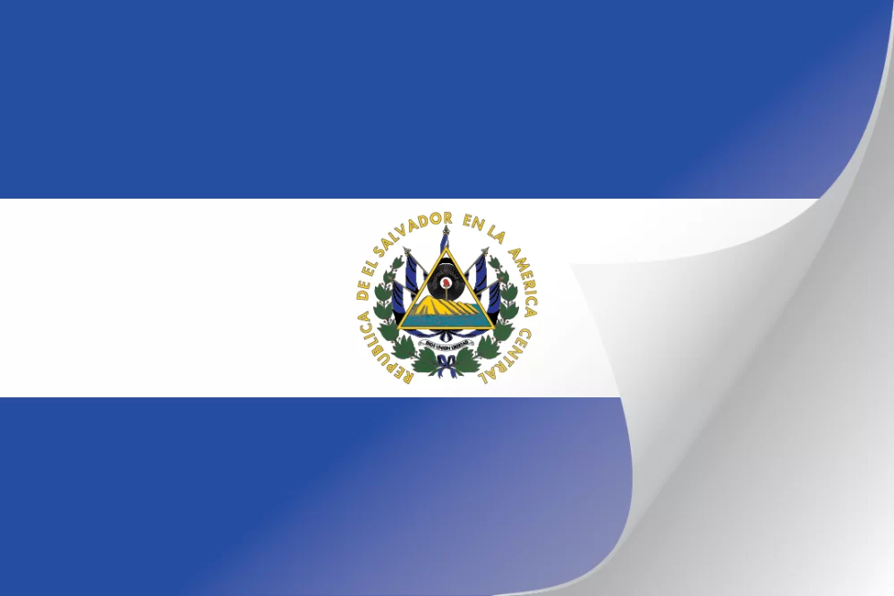 3"x5" El Salvador Flag Decal