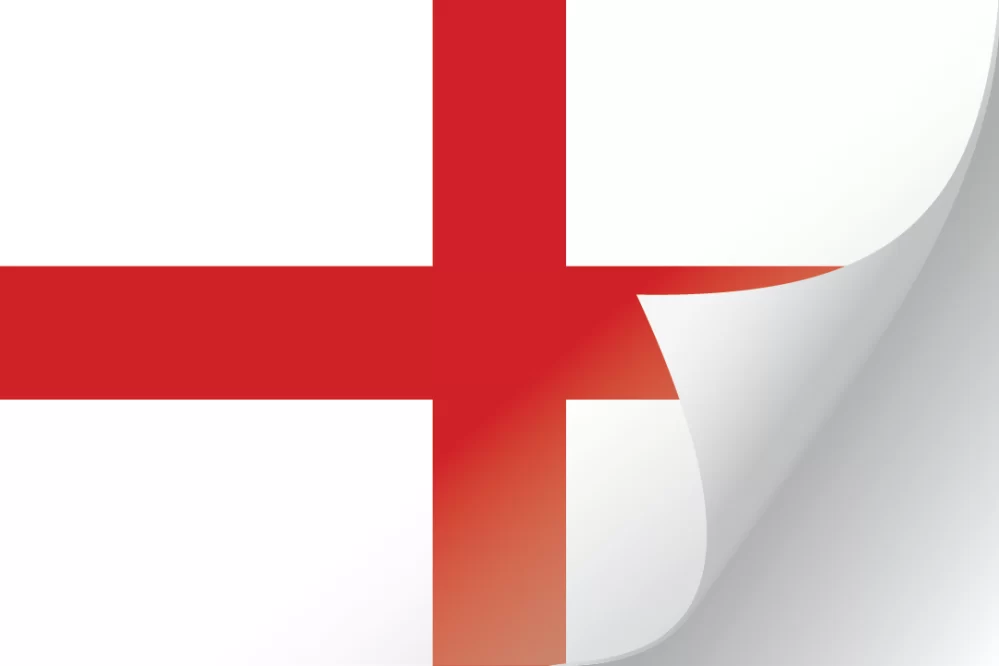 3"x5" England Flag Decal