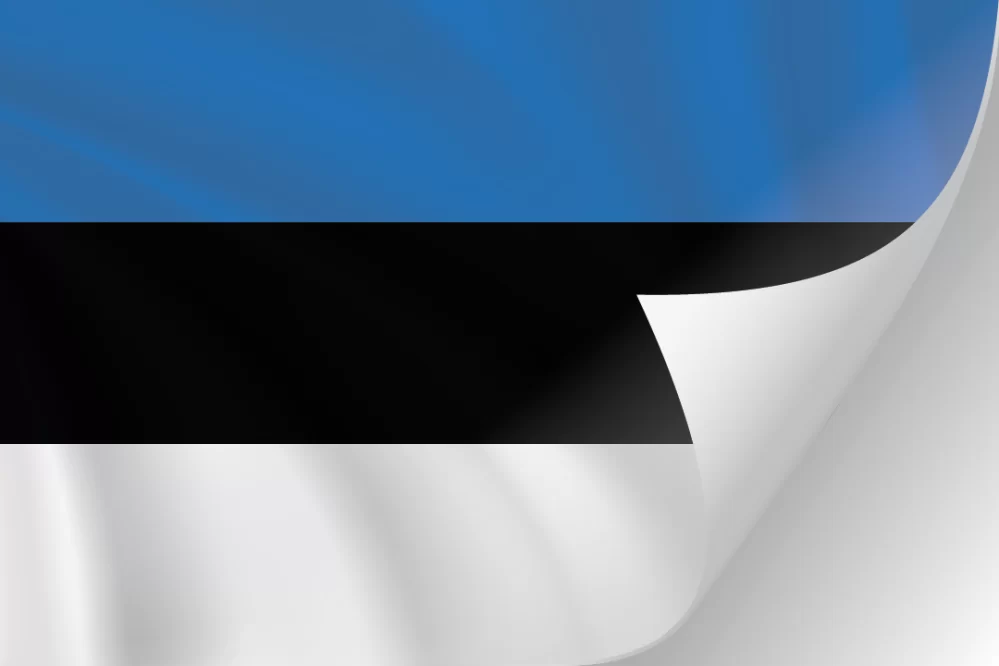 3"x5" Estonia Flag Decal