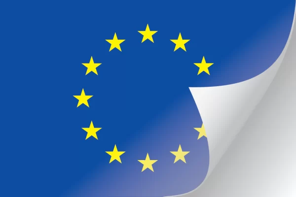 3"x5" European Union Flag Decal